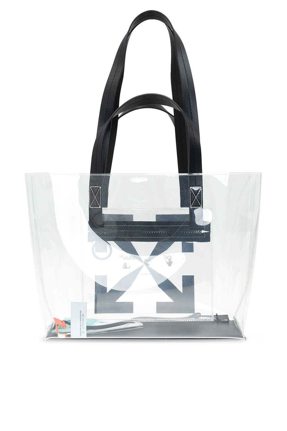 Off white see online through bag